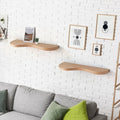 Nook Woodworking Double Curve Thick Floating Shelf (12"–84")