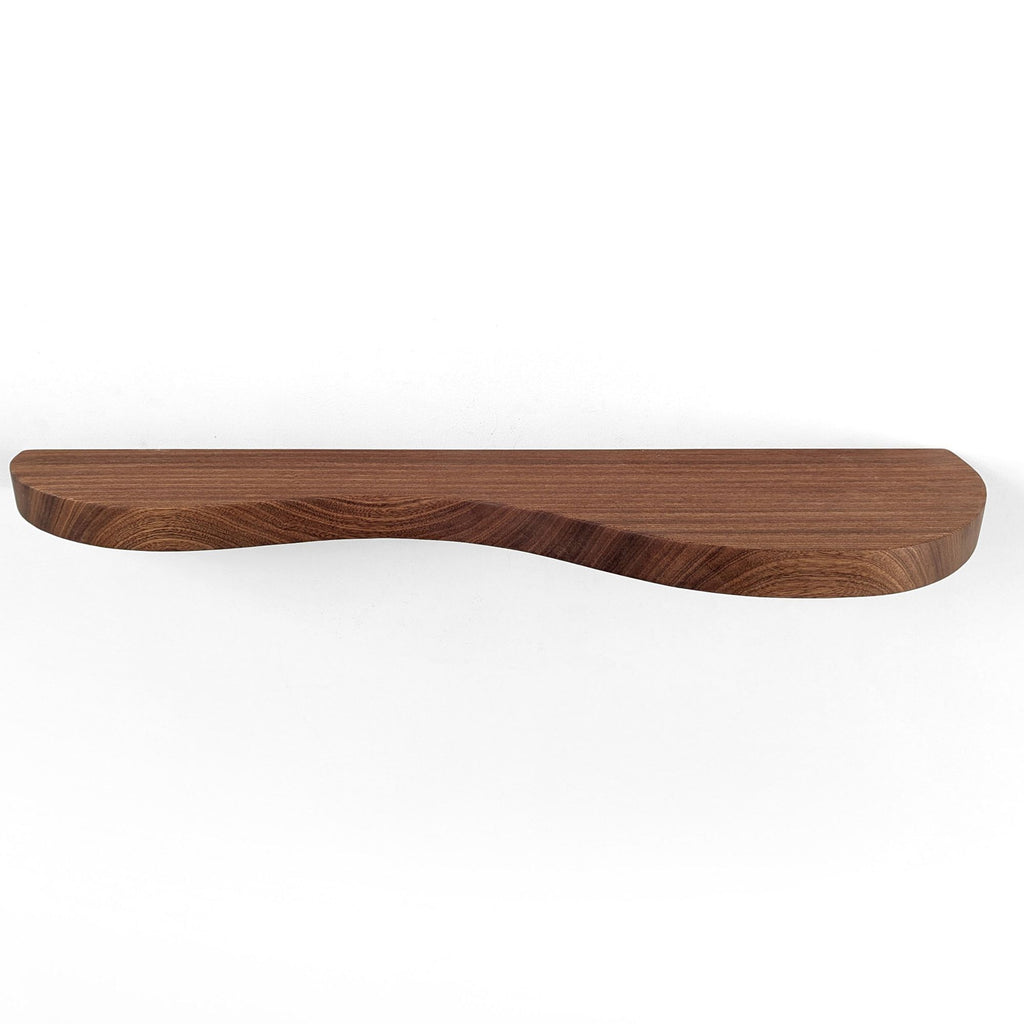 Nook Woodworking Double Curve Thick Floating Shelf (12"–84")