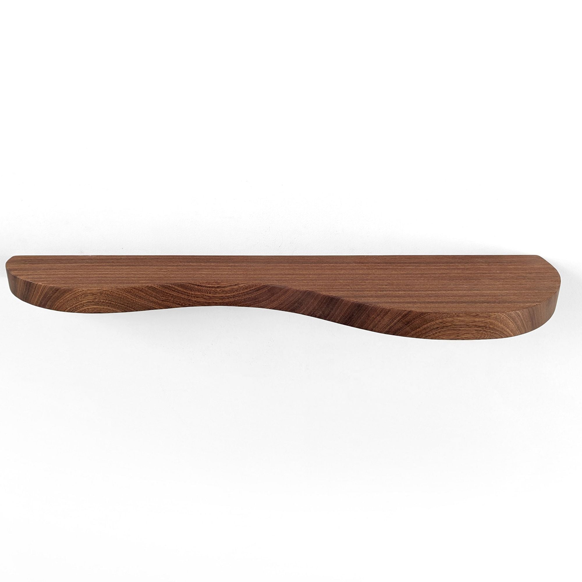 Nook Woodworking Double Curve Thick Floating Shelf (12"–84")