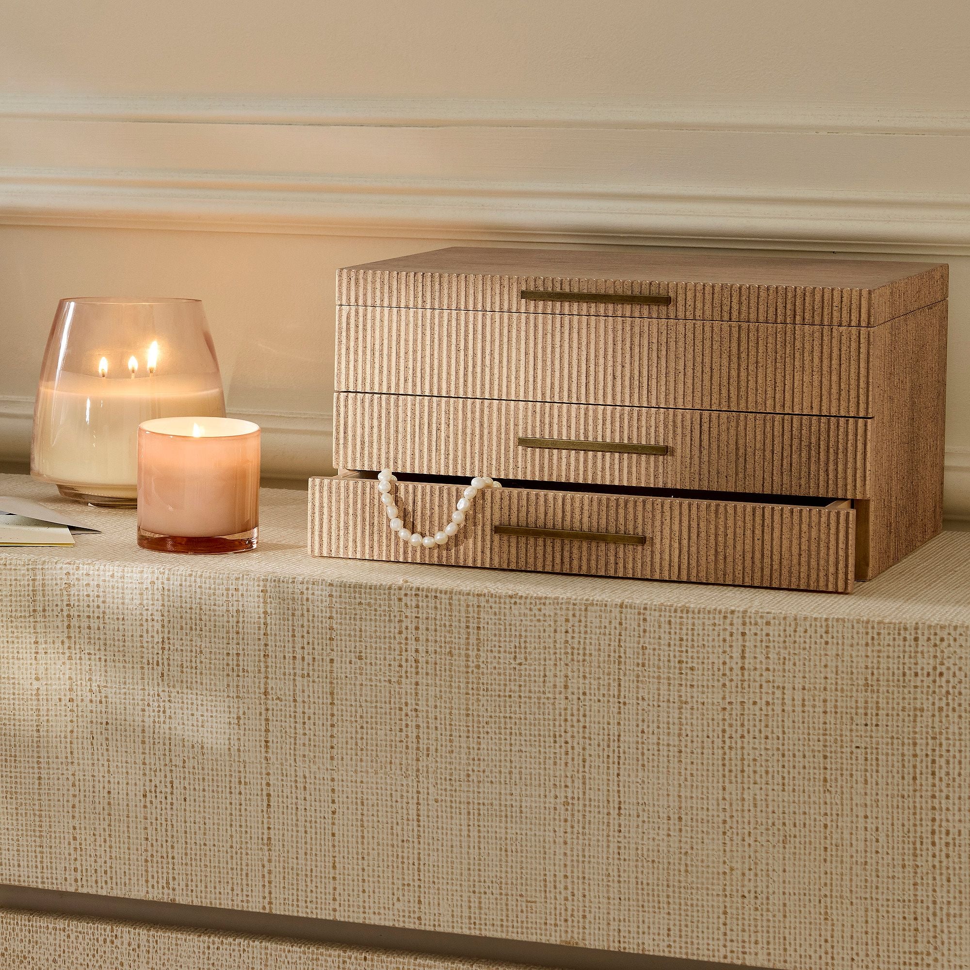 Modern Fluted Jewelry Boxes