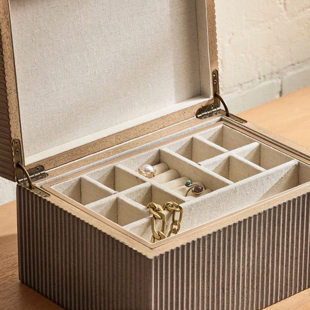 Modern Fluted Jewelry Boxes