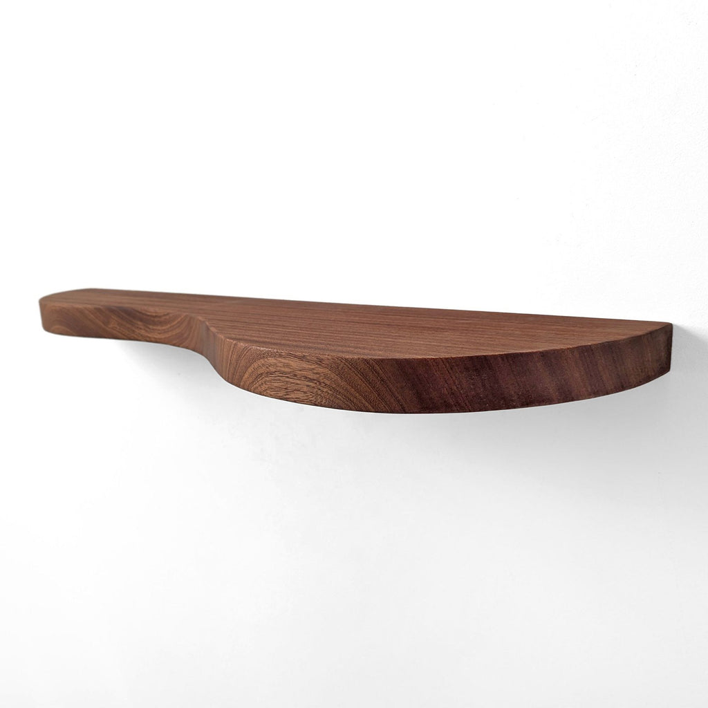 Nook Woodworking Double Curve Thick Floating Shelf (12"–84")
